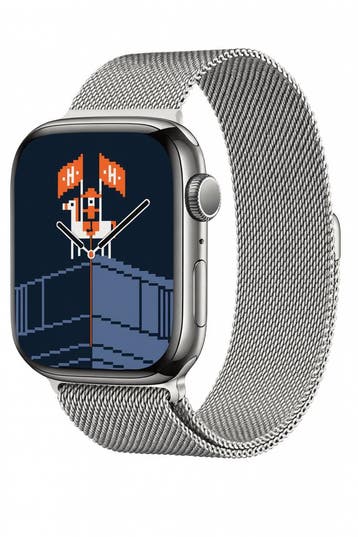 Apple Watch Series 6 44mm HERMES Stainless Steel Milanese..., Ophalen of Verzenden, Zo goed als nieuw