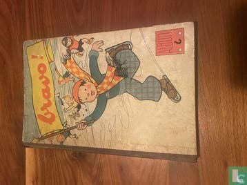 Bimmelabom en zijn zus Bibaboe - Bravo! album 6 - 1946, Eén stripboek, Verzenden, Gelezen, Aivlin, Ralph, Bataille, Maurice, D'Orbec, Jean, Dany, Gaston, De Favauges, Roger, Doeniet, Teun, Knerr, Harold H., KYRA, Laudy, Jacques, Lebon, H., M.B., M.D., Mayeu, Max, Meert, Henriette, Raymond, Alex, Reding, Raymond, S.M., Ted William Lawson, Valentin, Vandersteen, Willy, Zaboly, Bela 'Bill'.