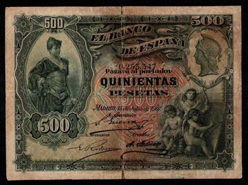 Spanje. - 500 Pesetas 1907 - Pick 60a