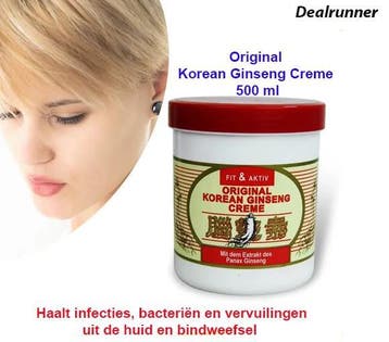 Original Korean Ginseng Creme 500 ml (1 of 2 potten), Verzenden, Nieuw