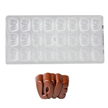 Bonbonvorm Chocolate World Love Praline (24x) 33x22,50x16mm, Verzenden, Nieuw