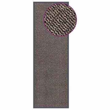 vidaXL Deurmat getuft 60x180 cm donkerbruin, Tuin en Terras, Verzenden, Nieuw
