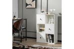 2dekans | Coast Boekenkast Wit – 60 x 30 x 89 cm – 3 Open, Huis en Inrichting, Ophalen of Verzenden, Zo goed als nieuw