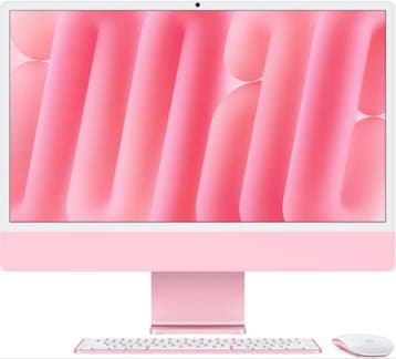 Apple iMac (2024) Roze M4 16GB 256GB 23.5 + garantie, Ophalen of Verzenden, Gebruikt