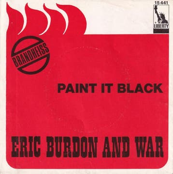 Eric Burdon &amp; War - Paint It Black / Spirit, Ophalen of Verzenden, Gebruikt