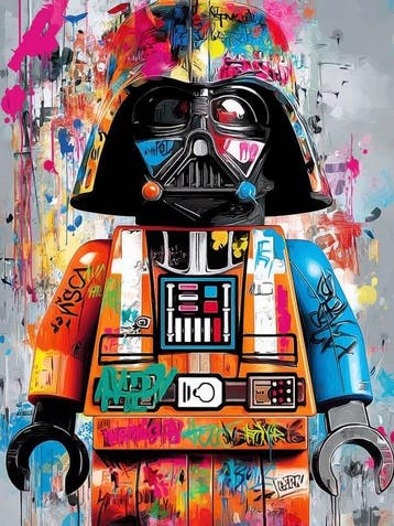 IPR Graph - Darth Vader Lego – El Lado Oscuro en Colores, Nieuw