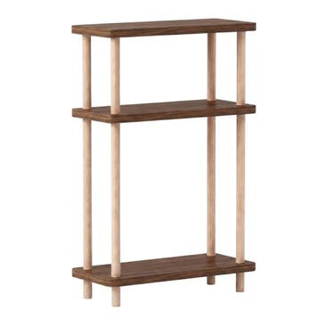 Staand rek Nampernu 62x40x18 cm met deur opbergvakken walnoo, Verzenden, Nieuw