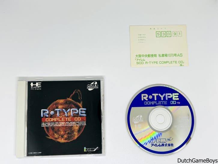 PC Engine - R-Type - Complete CD + Reg. Card, Spelcomputers en Games, Games | Overige, Gebruikt, Verzenden