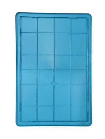 Oplegdeksel 600x400 mm - turquoise, nieuw, 40 tot 60 cm, Overige typen, 50 tot 75 cm, Nieuw