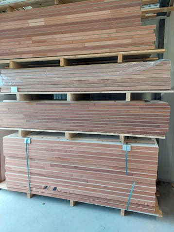 Diverse (zware) houtpanelen wit,zwart, crèmekleurige, Doe-het-zelf en Verbouw, Platen en Panelen, Ophalen of Verzenden, Nieuw
