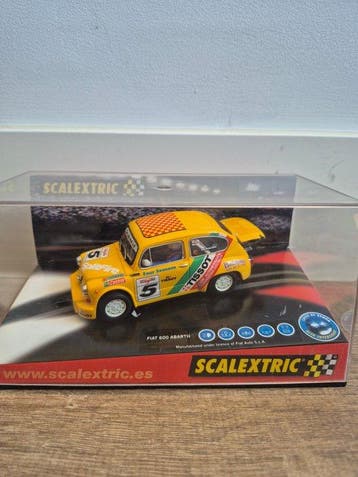 Scalextric - Slotcar Fiat 600 Abarth - Spanje, Nieuw