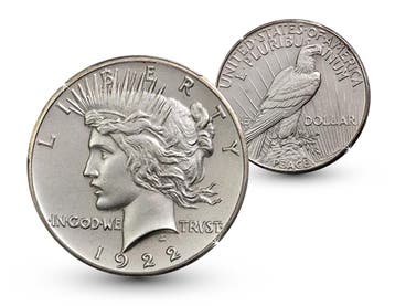 Zilveren Peace Dollar 1878 - 1926, Postzegels en Munten, Munten | Amerika, Verzenden