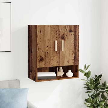 vidaXL Wandkast 60 x 31 x 70 cm Bewerkt hout Oudhout, Huis en Inrichting, Kasten | Overige, Verzenden, Nieuw