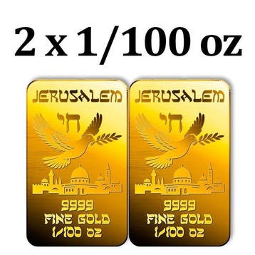 2 x 1/100 Troy Ounce - Goud .999 - European Mint, Estonia, 2
