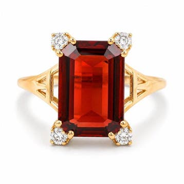 Zonder minimumprijs - Ring - 14 karaat Geel goud - 4.62ct., Nieuw