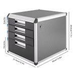 4-Laags Desktop Bestandsorganizer met Slot –Voor Kantoor en, Verzenden, Nieuw