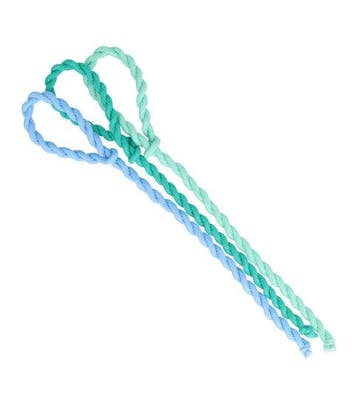Haarelastieken Basic - Hair Tie Koord - Groen Blauw – Set, Nieuw