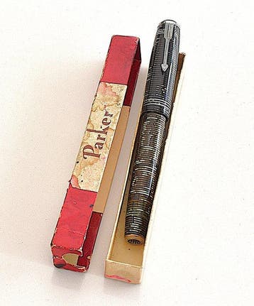 Parker - Oversize Lockdown Vacumatic Grey Pearl - 1935 -, Nieuw