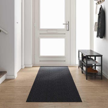 vidaXL Tapijt Loper Antraciet 80 x 400 cm Stof, Verzenden, Nieuw