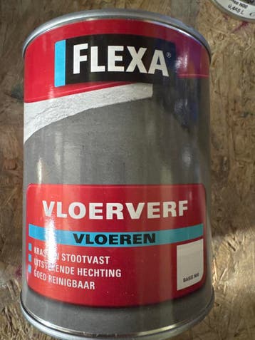 Flexa Vloerverf - ral 7016 - 1 liter, Doe-het-zelf en Verbouw, Verf, Beits en Lak, Overige kleuren, Nieuw, Ophalen of Verzenden