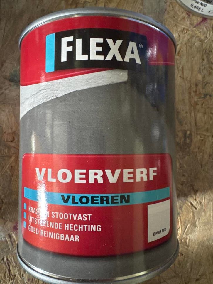 Flexa Vloerverf - ral 7016 - 1 liter, Doe-het-zelf en Verbouw, Verf, Beits en Lak, Verf, Overige kleuren, Nieuw, Minder dan 5 liter
