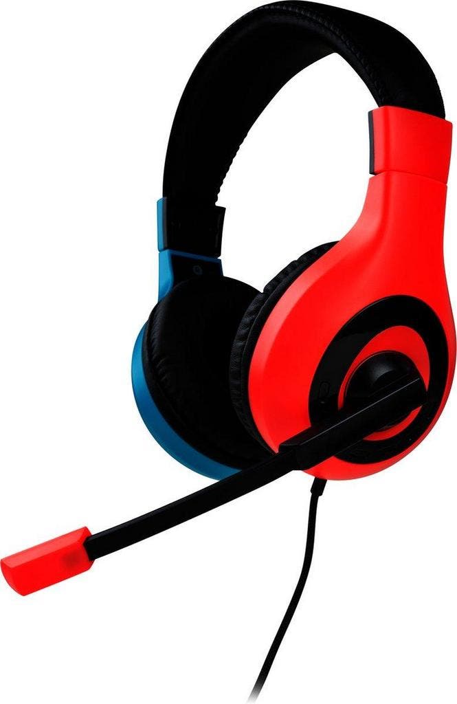 BigBen Nintendo Switch Stereo Headset V1 - Neon Rood/Blauw, Spelcomputers en Games, Spelcomputers | Overige, Zo goed als nieuw
