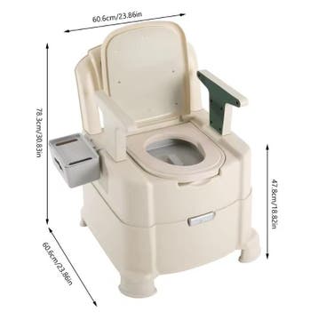 Draagbaar toilet met sensor nachtverlichting en armleuningen, Verzenden, Nieuw