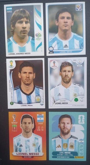 Panini World Cup Stickers Lionel Messi - 6 Sticker - Good, Nieuw