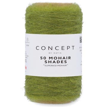 Katia Concept 50 Mohair Shades - 22 pistachegroen - Mohair, Ophalen of Verzenden, Nieuw