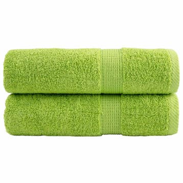 vidaXL Badhanddoeken SOLUND 2 st 600 g/m² 70x140 cm, Verzenden, Nieuw, Groen