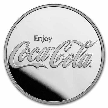 Verenigde Staten. 1oz Coca-Cola 999 Fine Silver Round
