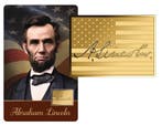 Abraham Lincoln |  24 karaat Gouden Munt Coincard, Verzenden