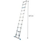 2dekans | Workzone - Telescopische Ladder - 3.27 Meter, Ophalen of Verzenden, Zo goed als nieuw