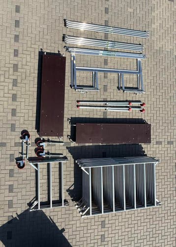 Magazijn Opruiming! Eurotowers Rolsteiger – 10,2 WH, Doe-het-zelf en Verbouw, Steigers, Nieuw, Rolsteiger of Kamersteiger, 5 meter of hoger