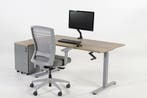 Slinger bureau Zit sta YOUP grijs-eiken 120x80, Ophalen of Verzenden, Nieuw in verpakking