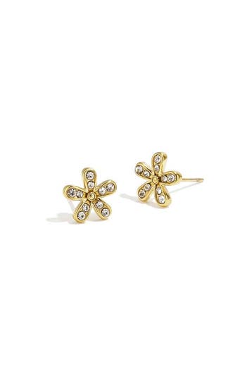 Goudlief Roestvrijstalen oorknopjes met bloemmotief, eenv..., Sieraden, Tassen en Uiterlijk, Oorbellen, Verzenden, Nieuw, Zilver