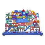 Chanukah Menorah (Chanoekia) van Yair Emanuel met vrolij..., Nieuw