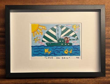 James Rizzi (1950-2011) - Love on Sail