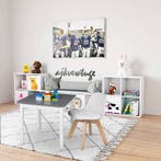 2dekans | Woltu Kinderstoel met Houten Poten en Rugleuning -, Kinderen en Baby's, Kinderstoelen, Ophalen of Verzenden, Zo goed als nieuw