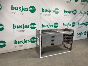 Aluca aluminium bedrijfswageninrichting gebruikt (nr 2320), Ophalen of Verzenden