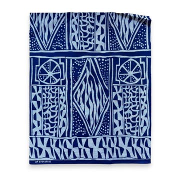 Fat Quarter Afrikaanse Wax Print Stof - Blauw Wit FTQ 8703 -, Ophalen of Verzenden, Nieuw