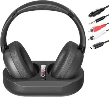Over-Ear TV Koptelefoon - Luxe Leder | 34% Korting, Ophalen of Verzenden, Zo goed als nieuw, Overige merken, Draadloos