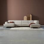 *WOONWINKEL* PEPP Interiors River Moderne U-bank Beige Stof, Huis en Inrichting, Banken | Bankstellen, Verzenden, Nieuw