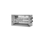 GGM Gastro | Gas kippengrill - 11kW - 2 spitten voor 12 |, Verzenden