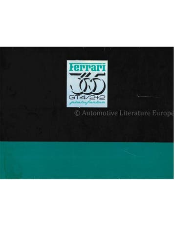 1972 FERRARI 365 GT4 / 2+2 PININFARINA BROCHURE 69/72, Nieuw, Ferrari, Author