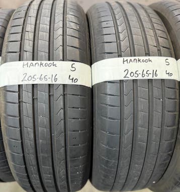 2x 205-65-16 Hankook Zomer 2x 5mm €40 Per Band 205 65 16, Ophalen, Gebruikt, 16 inch, 205 mm
