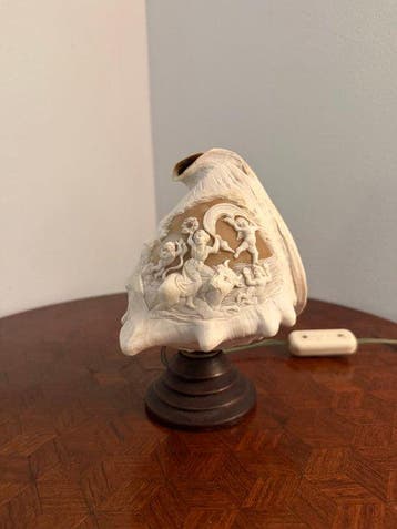 Tafellamp - Schildpadschild - Lamp in schelp