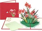 Roze Narcissen in het Veld | Bloemen pop-up kaart, Verzenden, Nieuw