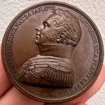 Italië. (Francia) Carlo Ferdinando, Duca di Berry, Medaglia
