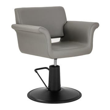 Gabbiano Lucca Kappersstoel Grijs – Hydraulisch Verstelbaar, Huis en Inrichting, Stoelen, Ophalen of Verzenden, Nieuw, Eén